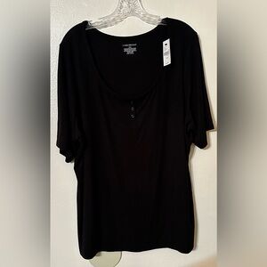 Lane Bryant Black Tee